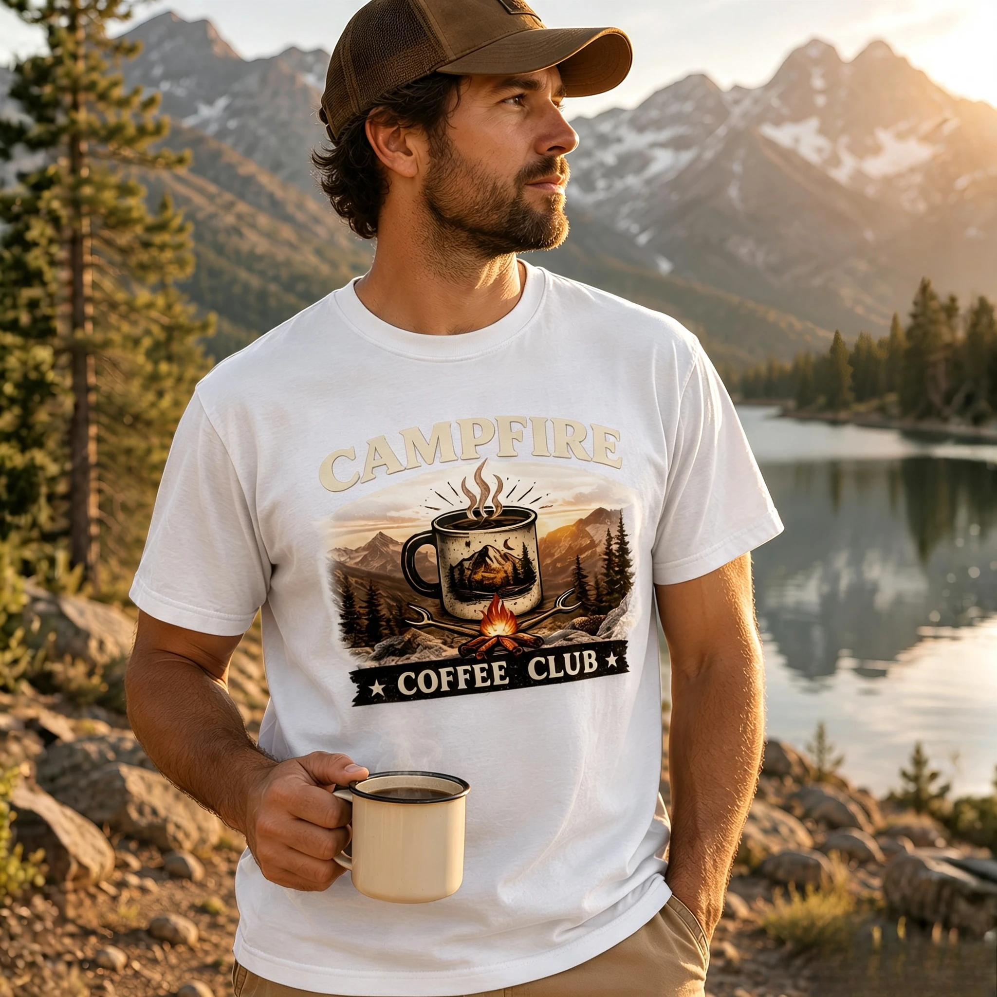 Campfire Coffee Club Shirt Com - Outdoor Adventure Club 评论和价格