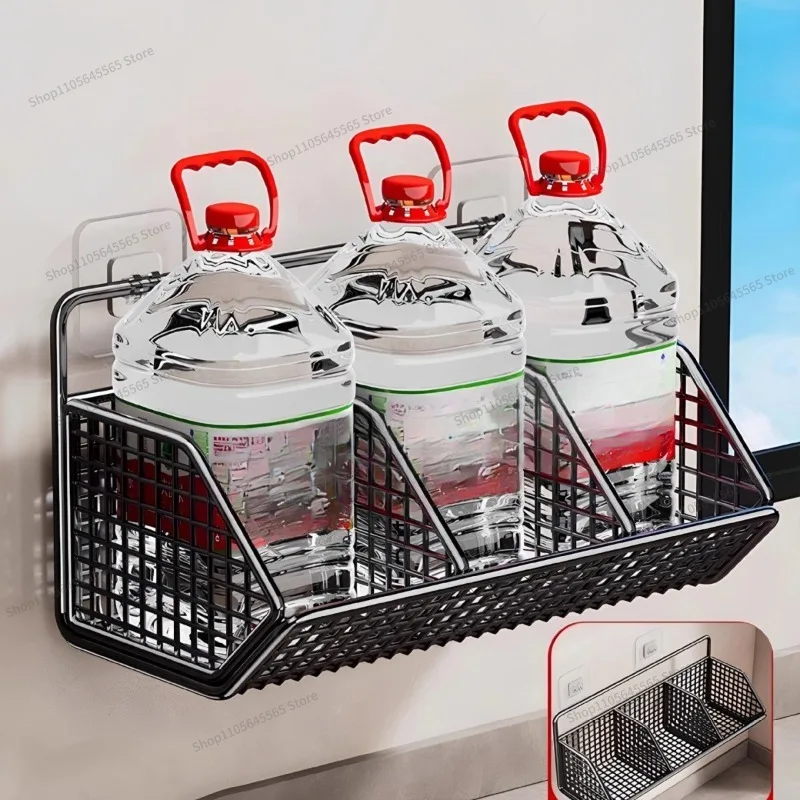 For Kitchen Storage Rack Multifunctional Storage Rack Wall Mounted Vegetable Basket Storage Basket