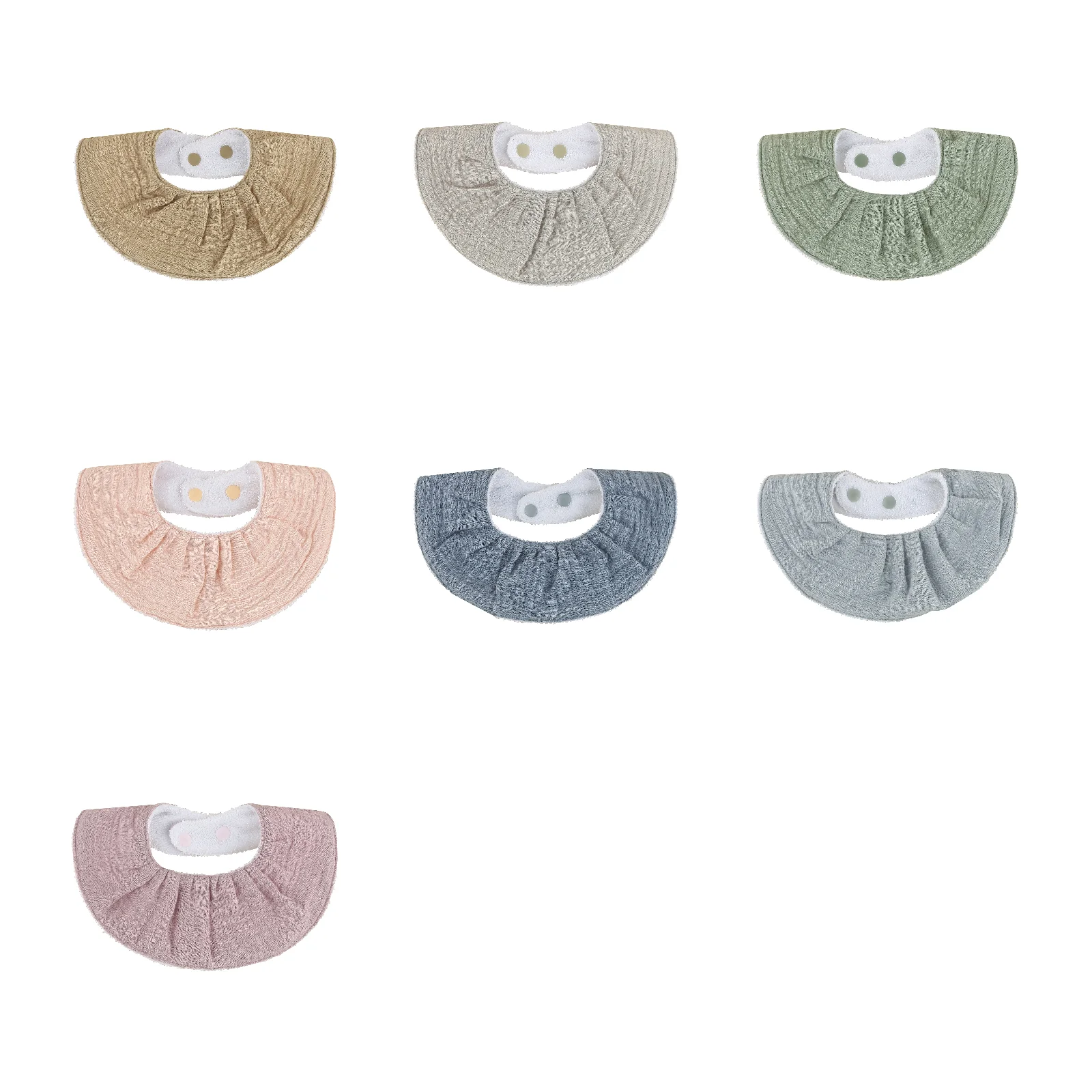 

Baby cotton bibs and mouth towels 7-piece combination pack (S67B+S71B+S68B+S69B+S81B+S75B+S76B)