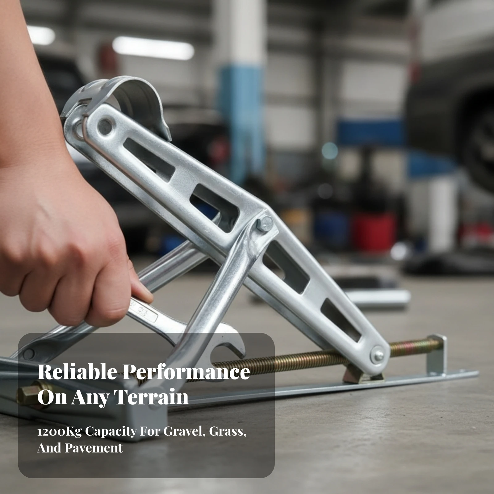RV Stabilizer Jack with Hand Crank Adjustable Trailer Stabilizer Jack with Base Plate Hardware Articulated Rust-Resistant