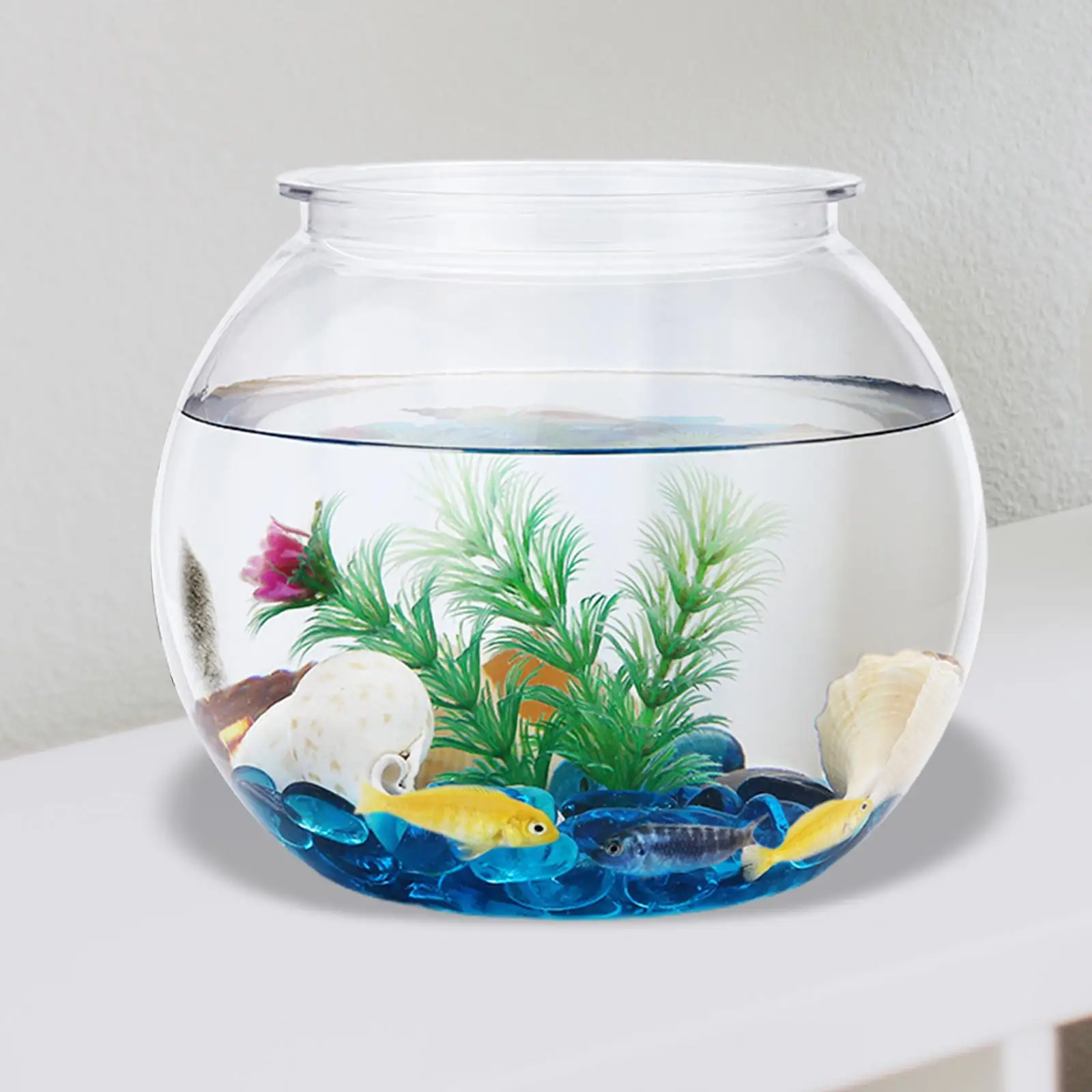 

Transparent Small Fish Tank Decorative DIY Small Fish Bowl Vase Table for Table Micro Landschaft Bedroom Home Decors Plants