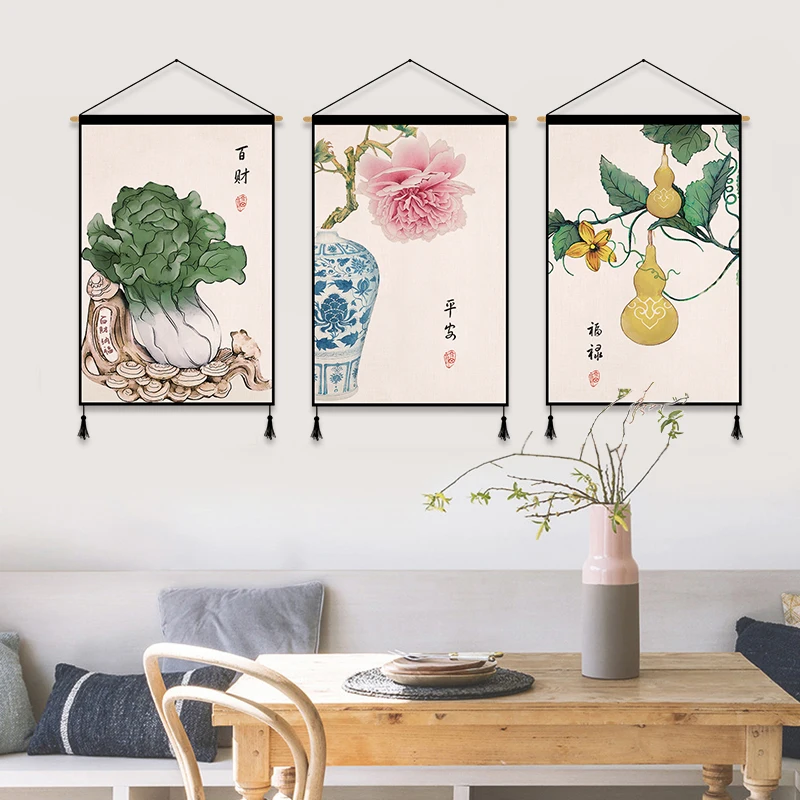 

Modern Chinese cloth hanging paintings, decorative paintings, tapestries, wall paintings and murals of guesthouses, apartments a