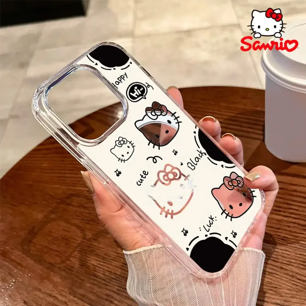 Etui Sanrio Hello Kitty na iPhone 16 Pro Max, etui na iPhone 16/15/14/13/12/11/X/XS/XS Max/Pro Max dla dziewczyn, etui na iPhone Hello Kitty Kawaii, zabawki