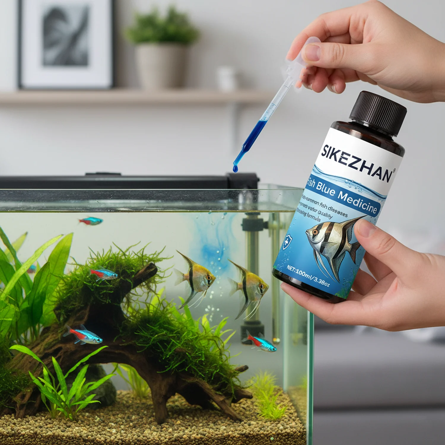 น้ำยาเมทิลีนบลูขนาดใหญ่ 500 มล - Aquarium Fish Medicine บทวิจารณ์และราคา