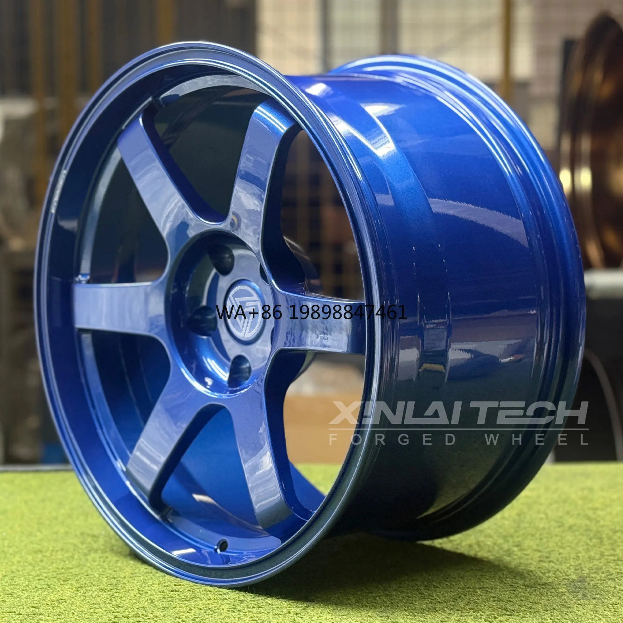 

XL 5x114.3 5x120 5x112 Gloss Blue Monoblock Forged Wheels Fit for JDM Cars Supra 350Z S2000 BMW M3 M4 M5 Toyota 86