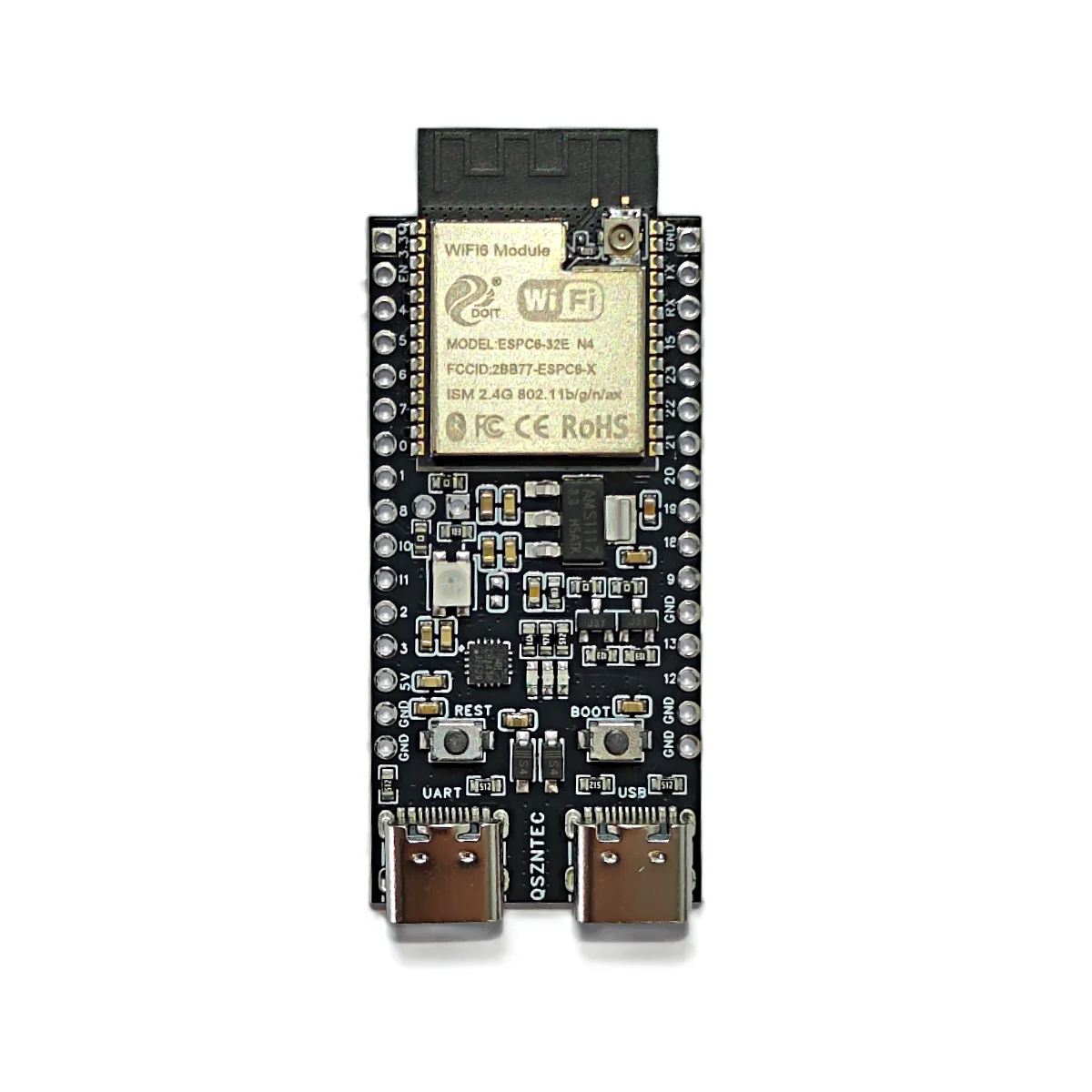 Placa de desenvolvimento Esp32-c6-n8, esp32, c6, n8, demo, wi-fi6, bluetooth 5, zigbee, núcleo do segmento