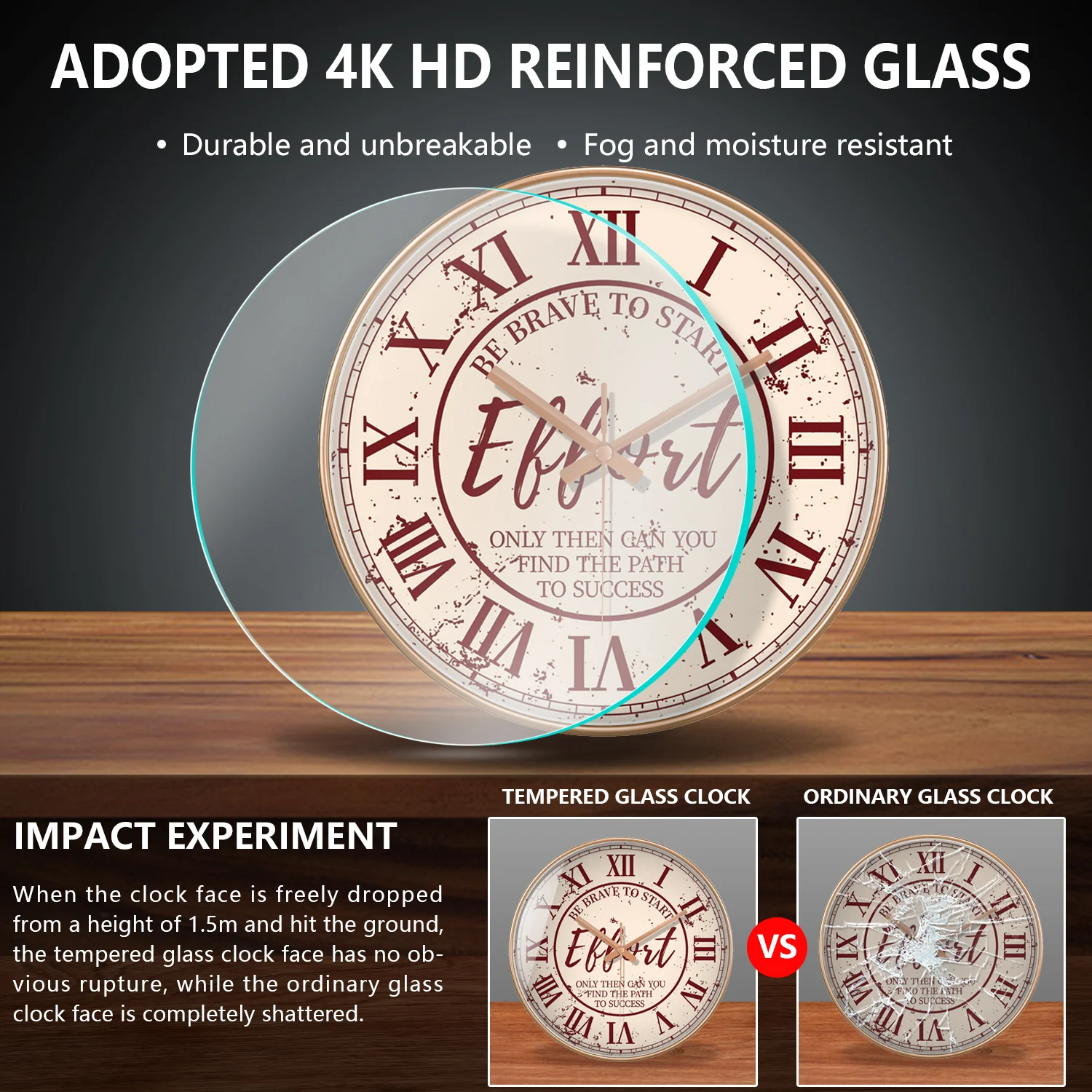 ساعة حائط كلاسيكية رومانية رقمية لغرفة المعيشة مكتب فناء ساعة حركة كوارتز صامتة Tnon Ticking ديكور المنزل