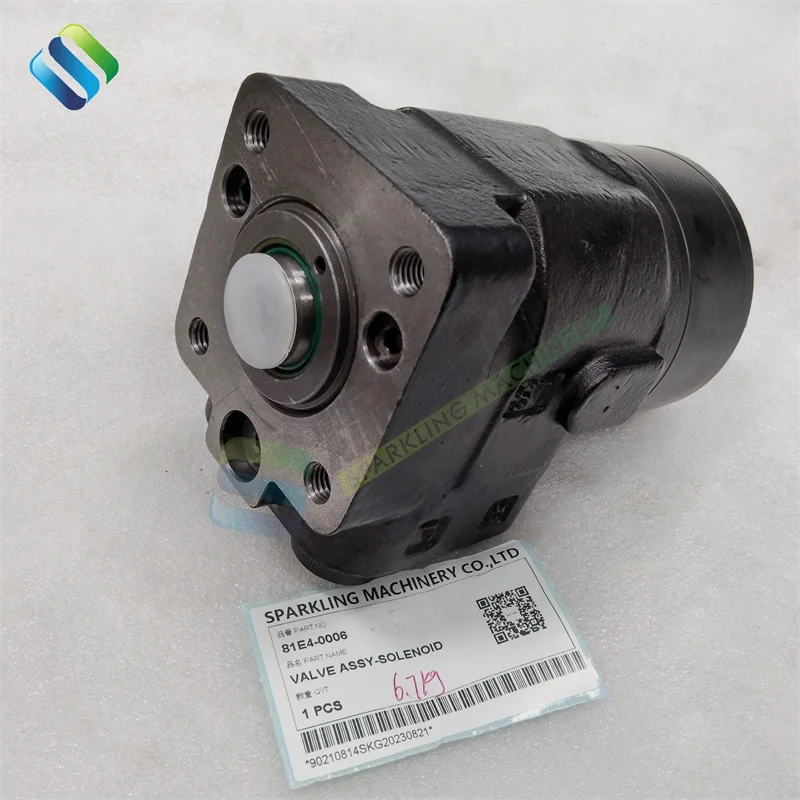 81E4-0006 R200W-3 R200W-7A Wheel Excavator Spare Parts Steering Valve 81E4-0006