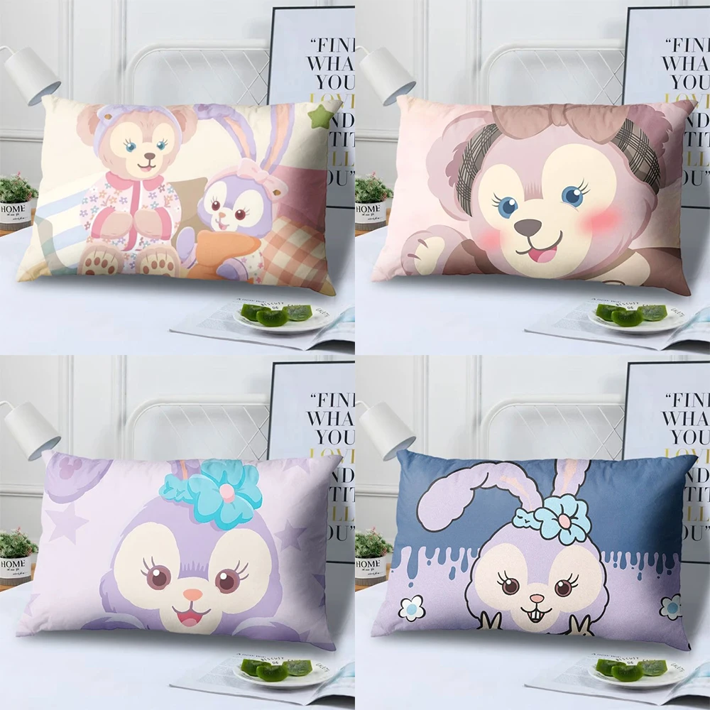 Disney Star Delu Duffy Printed Pillowcase Bedroom Room Home Decoration soft and comfortable Living room sofa Pillow case 50x70cm