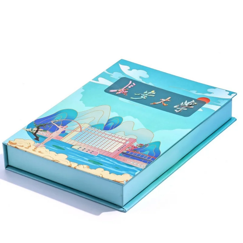 Customized. Customized Book Box Printing Color Packaging Tiandigai Hand-Held Box Portable Corrugated Box Manufactur