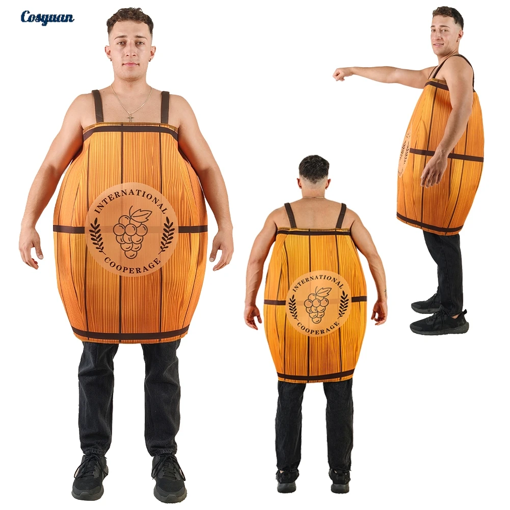 옥토버 페스트 맥주 배럴 코스프레 판타지 의상 할로윈 파티 변장 천 롤 플레잉 정장 복장 할로윈 의상 카니발
