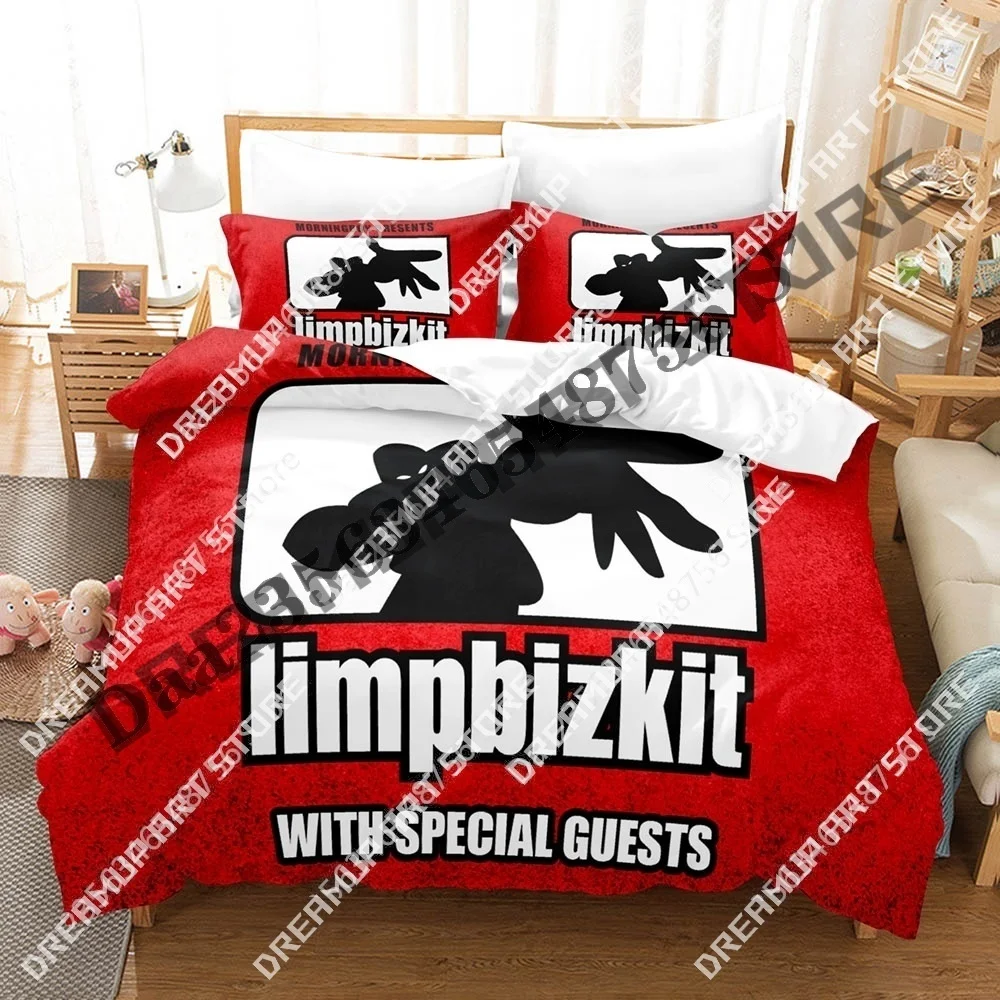 3D Print 2025 Limp Bizkit Bedding Set Single Twin Full Queen King Size Bed Set Adult Kid Bedroom Duvetcover Sets Anime Bed view 4