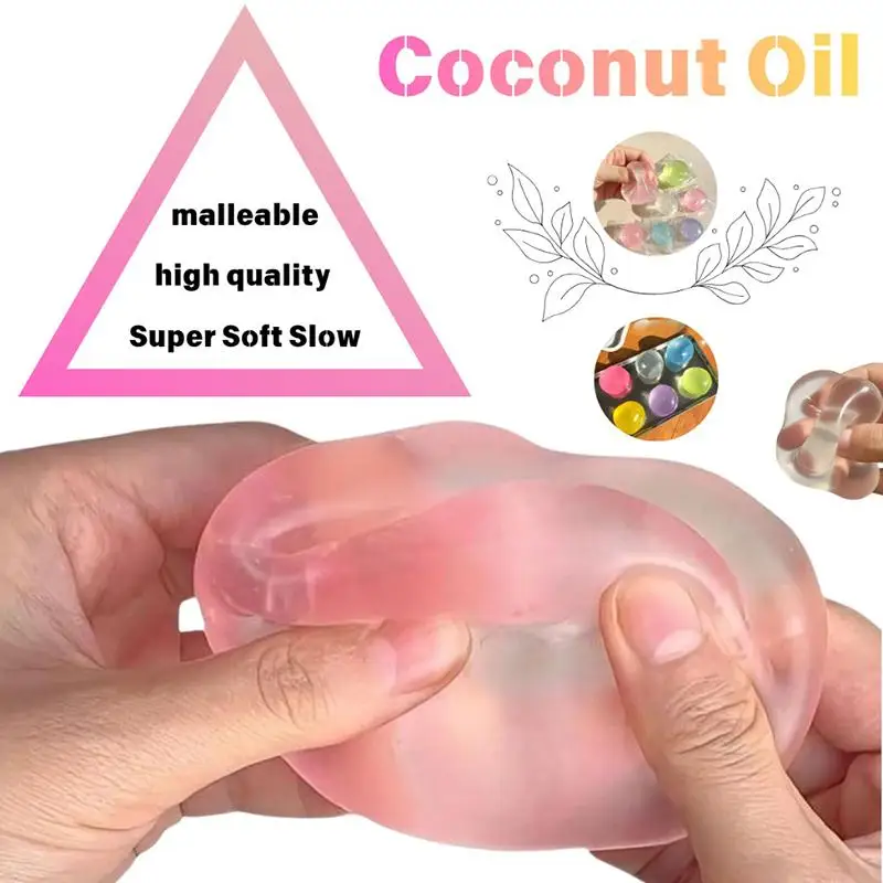 Translucent Pastel Fidget Toys Super Soft Texture For Stress Relief Kids Play Relaxation