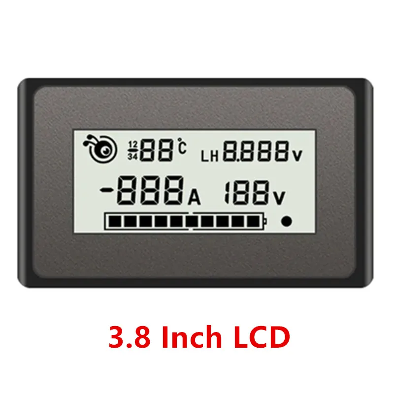 BMS 3.8 inch LCD Display Screen show voltage 16S 20S 24S 22S Li-ion Lipo lifepo4 Battery Protection Board Voltage Capacity Meter