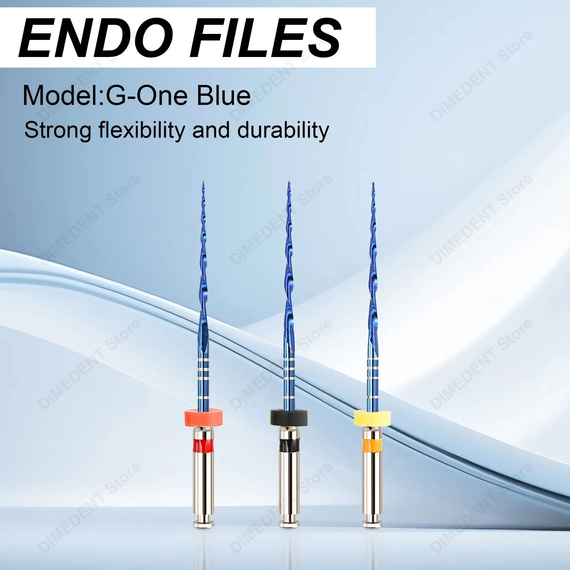 6Pcs/Box G-ONE Blue Endo Files Heat Activation Dentist Tool 21/25mm Niti Reciprocating Endodontic File Root Canal Rotary File