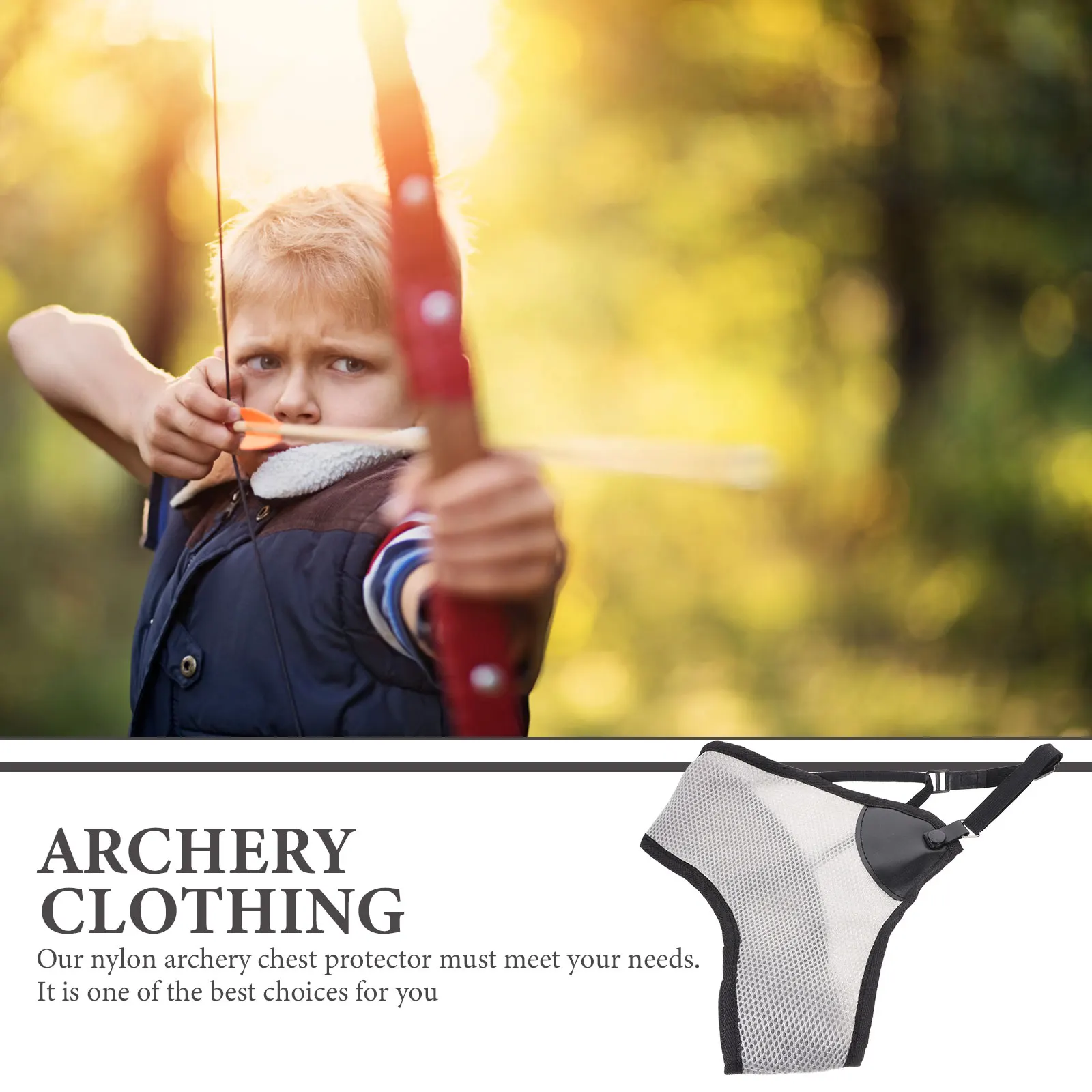 

Chest Protector Lightweight Adjustable Breathable Sports Recurve Shoulder Guard