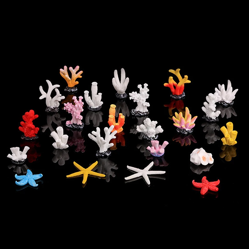 Emulates Starfish Resin Figurine Artificial Fish Tank Decoration Reef Landscape Aquarium Decoration Craft Tabletop Decoration