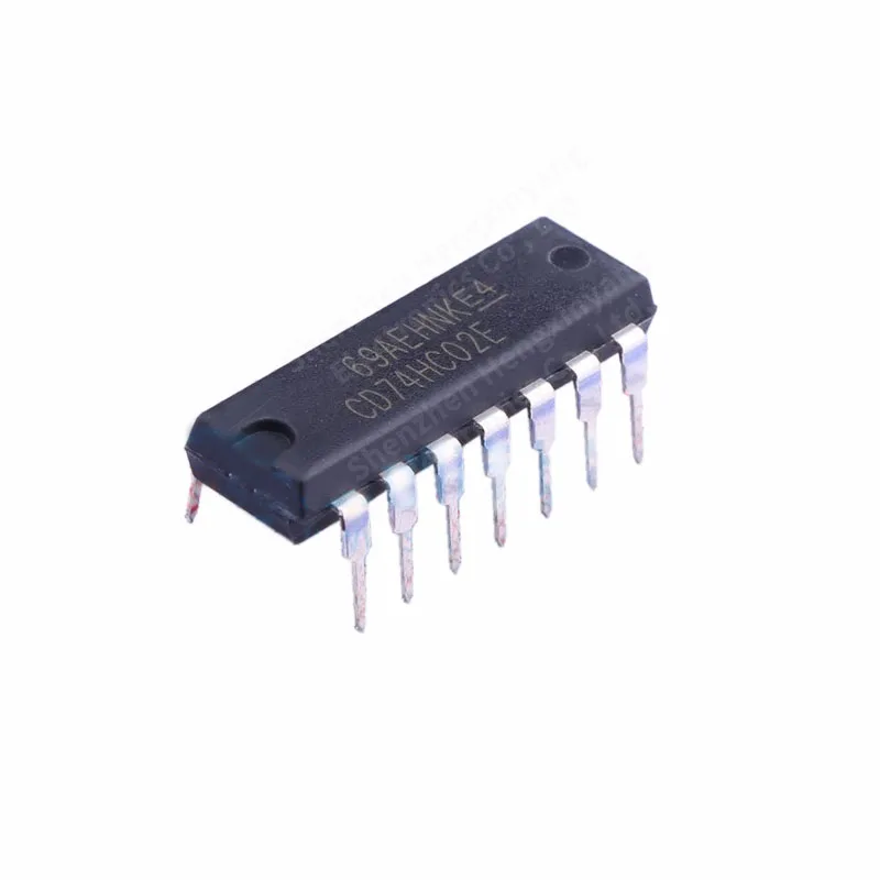 10PCS CD74HC02E package DIP-14 2-input or non-gate logic quad-chip