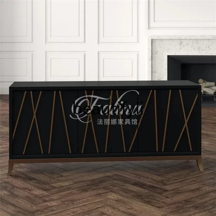 

NQ09French light luxury TV cabinet Modern simple small apartment Entrance cabinet TV cabinet Light luxury style