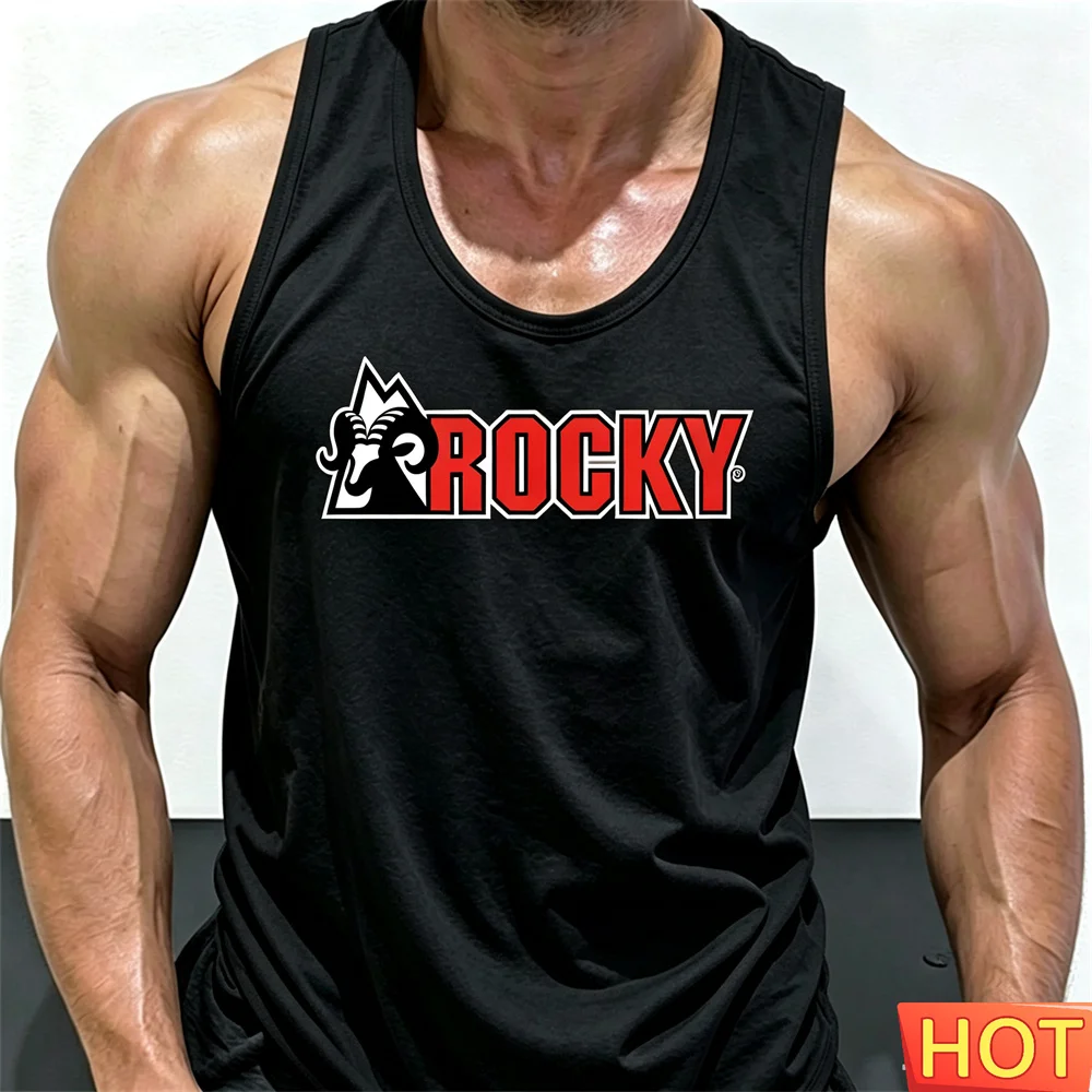 

Summer men's Fitness vest Round neck sleeveless sports T-shirt Quick drying tank tops man Gym T-shirt Cheap mens fitness clothes