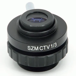 FYSCOPE SZM CTV1/3 Adapter 0.3X C mocowanie obiektywu do trinokularowego mikroskopu stereoskopowego HDMI VGA kamera wideo USB