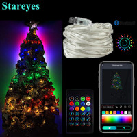 Smart RGB USB DC5V 5m 10m 15m 20m IP65 LED String WS2812B IC Magic color Bluetooth APP IR Remote Christmas Light RGB DIY Decor