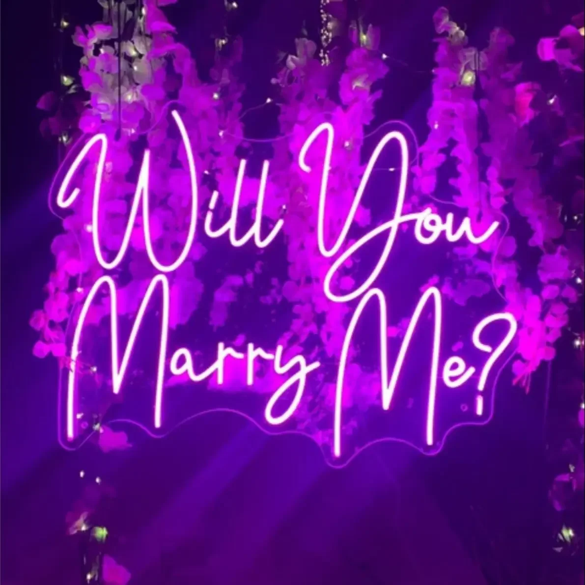 Will You Marry Me? Neon Sign led Neon Sign Art, Proposal Decor,Proposal Sign Wedding Party Room Wall Hanging Home Decor, Persona