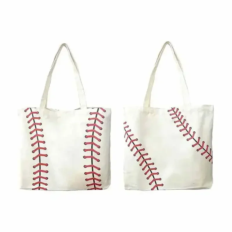 BBA167 Bolsa tote de beisebol para mulheres bolsa grande