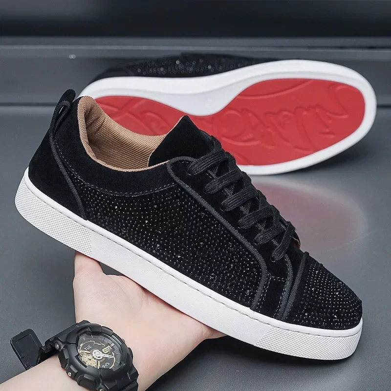 

New Men's Casual Shoes Fashion Trendy Sports Shoes Breathable Rubber Sole Sneakers Summer Footwear Hong Kong Style Youth Shoes