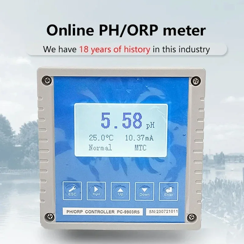 Analyzer - Ph/Orp Conductivity Oxygen (Do) Digital Cl Orp Ph Swimming Pool Controller Orp/Redox Monitor