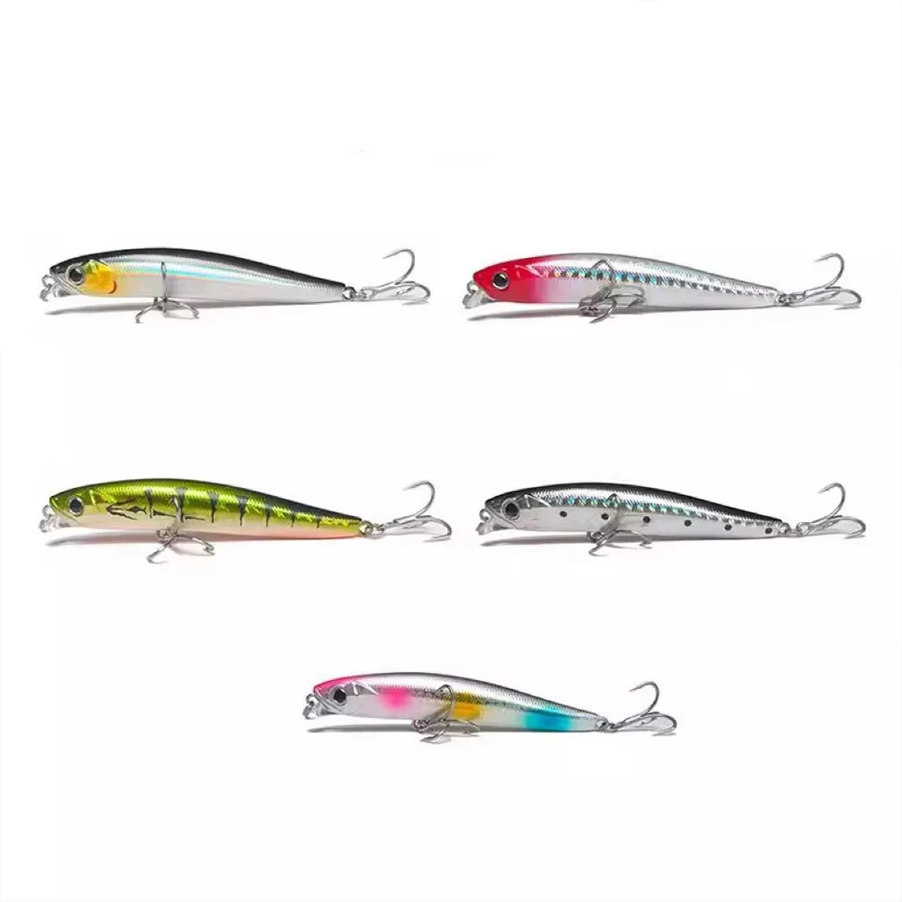 1 Stück Großer Minnow-Angelköder 6cm 5,5g Crankbait Wobbler Künstlicher Harter Köder für Forelle, Hecht, Barsch, Karpfen, Iscas Pesca Angelzubehör