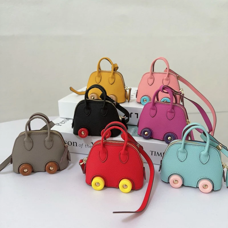 Mini Cute Wheel Shell Bag Pendant Cute Lipstick Headphone Bag Accessories Bowling Bag Pendant Car Pendant South Korea New Hot