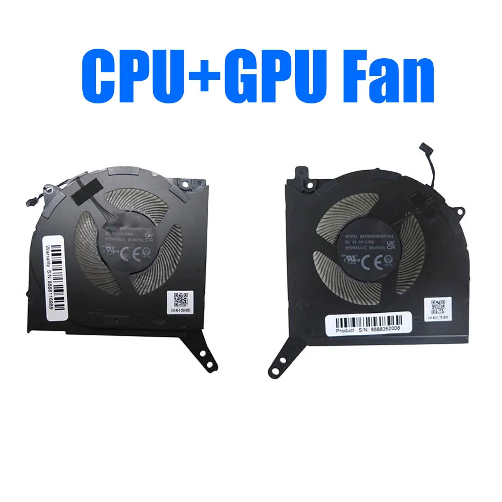 BAPB0809R5HY003 BAPB0809R5HY004 For Lenovo For Legion 5 15ARH7 82RE DC5V 0.5A Laptop CPU+GPU Fan