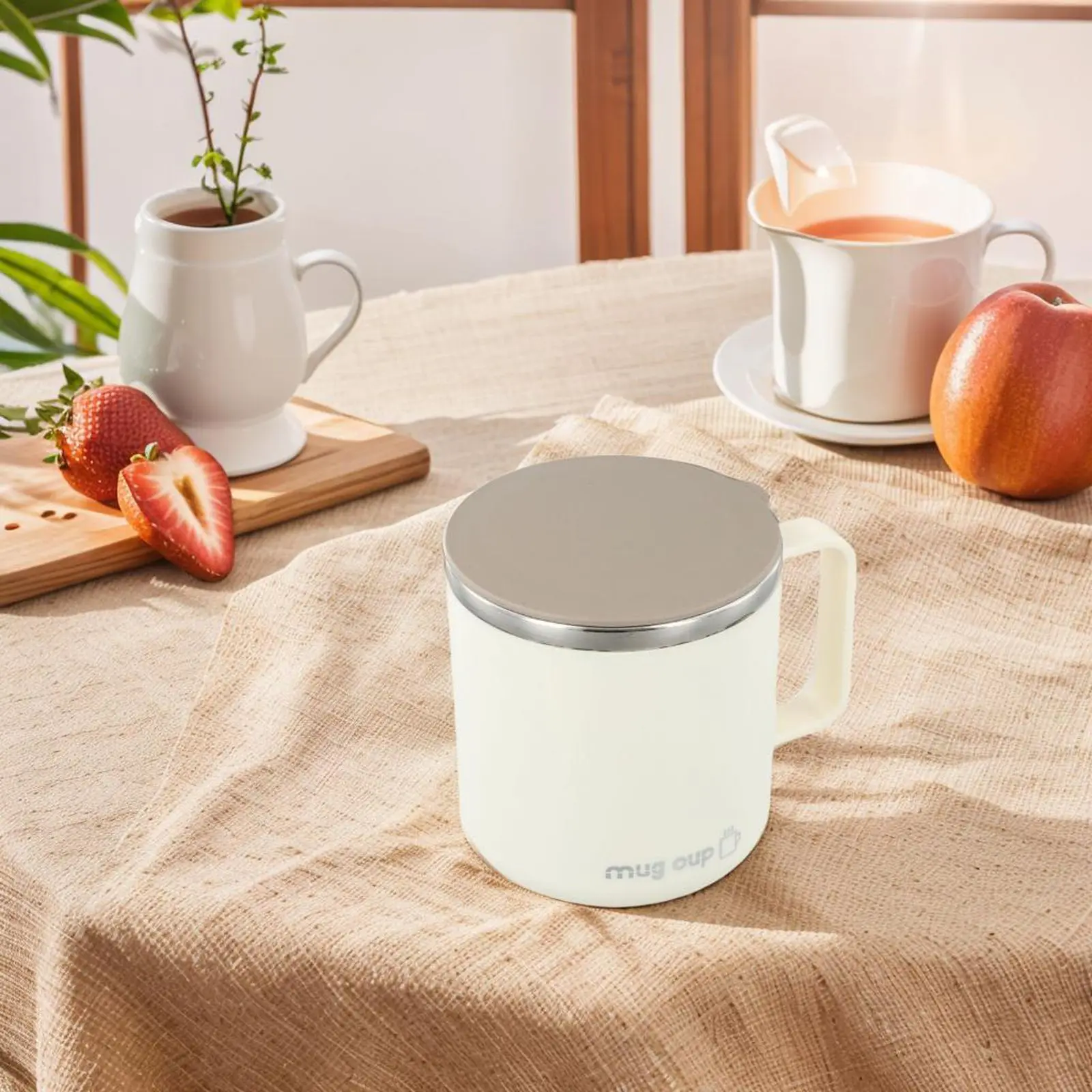 Stainless Steel Drinking Cup Accessory Stainless Steel Cup Easy To Clean Design Holds Hot Or Cold Beverages Home Office