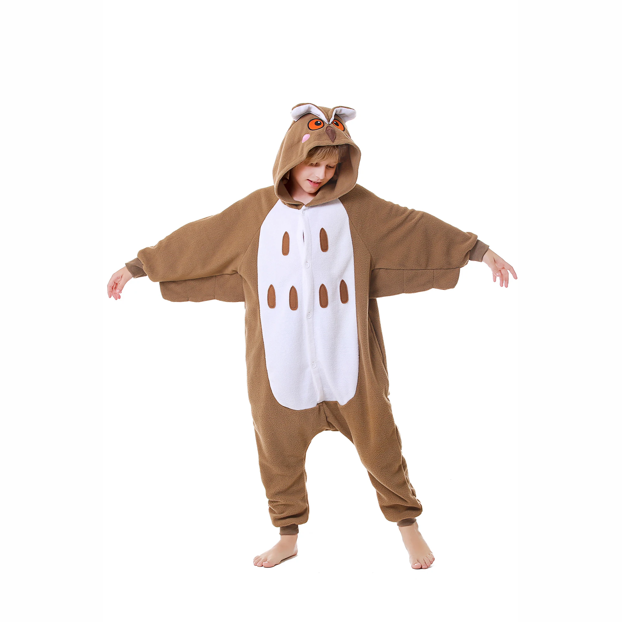 

CANASOUR Kids Owl pajamas Halloween Christmas Cosplay Costumes Suit For Boys and Girls One-piece Homewears