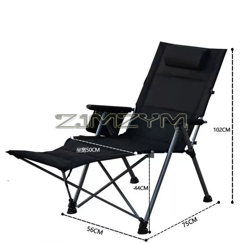 Outdoor Folding Chair Portable Removable Recliner Camping Picnic Beach Garden Fishing Lounger Leisure Furniture