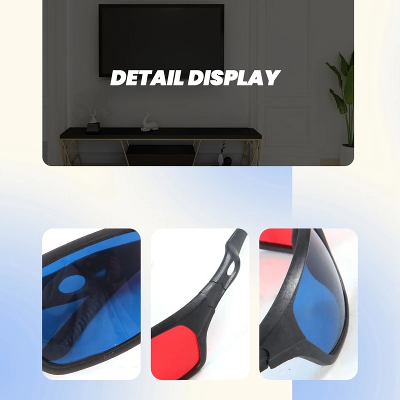 

ГОРЯЧИЕ красно-синие/голубые анаглифные 3D-очки в простом стиле, 3D-игра в кино (стиль дополнительного обновления)