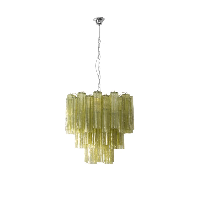 

Green House Dimmable LED Murano Glass Collection 2025 Chandelier Hanging Lamp Lustre Suspension Luminaire Lampen For Living Room