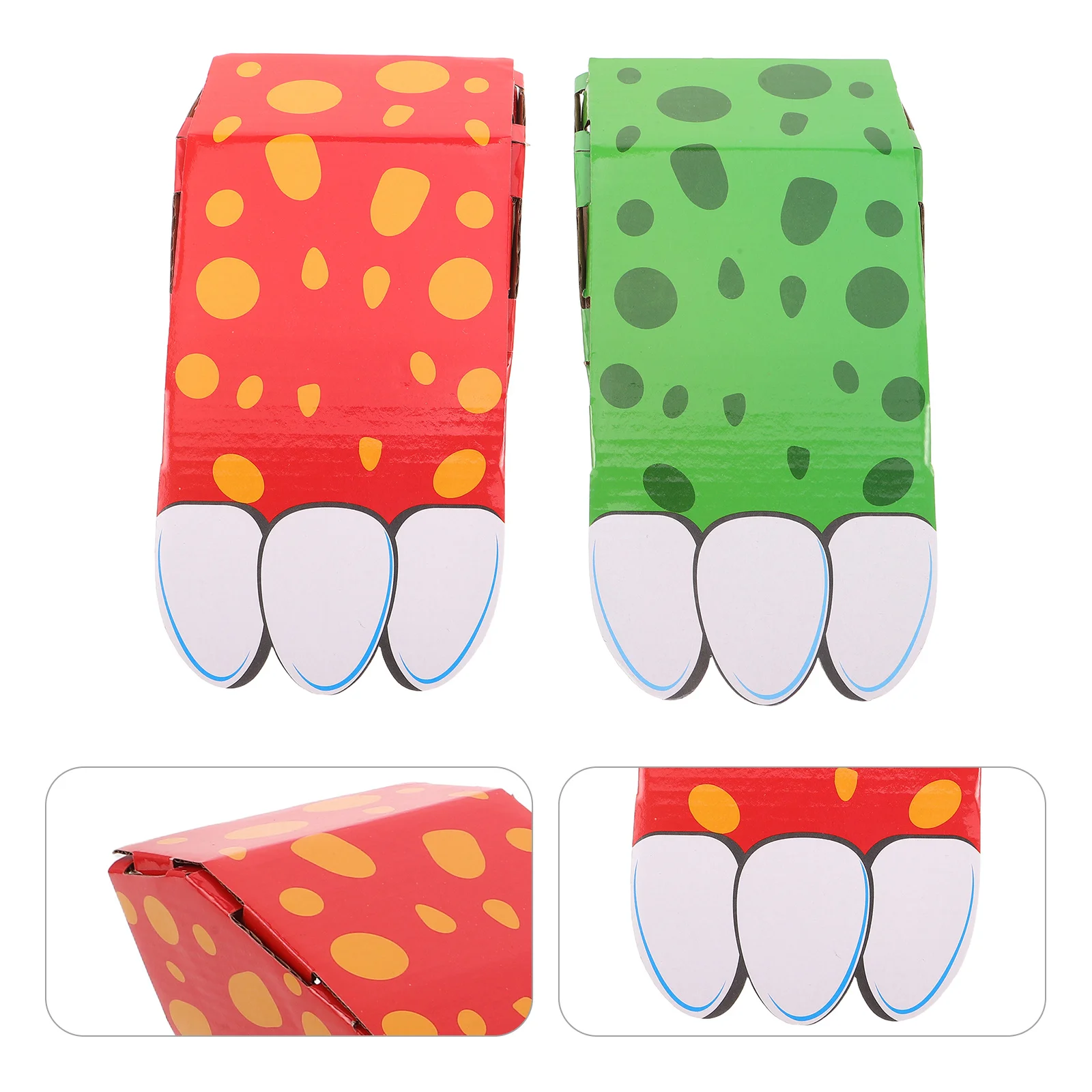 

4 пары детских носимых перчаток-лап из картона для костюмов животных, для ролевых игр, призов в классе, вечеринок, косплея