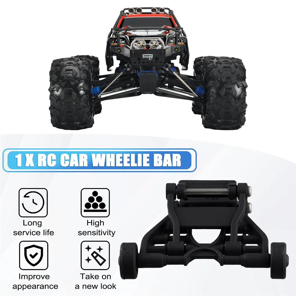 GOOD~RC Car Wheelie Bar 7184 for 1/16 Traxxas Summit E-REVO EREVO RC Car Spare Parts Upgrade Accessories