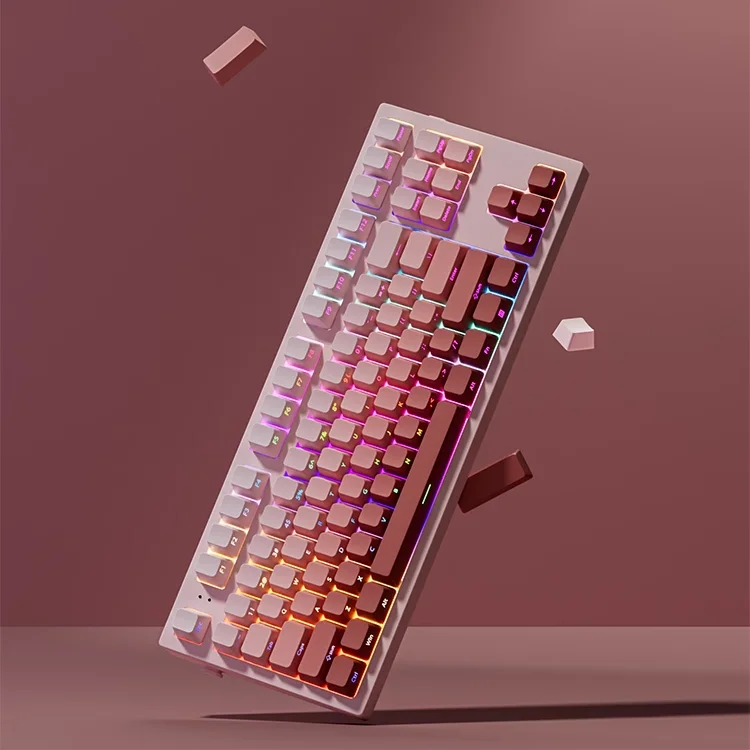 OEM Profile Gradient Keycaps ISO Enter Side Printed PBT Double Shot Keycap For Cherry MX Switch Mechanical Keyboard Key Caps DIY