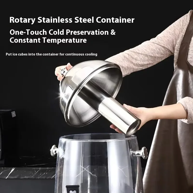 Large capacity stainless steel coffee maker Commercial kitchen equipment for hot and cold insulation electric/alcohol heating