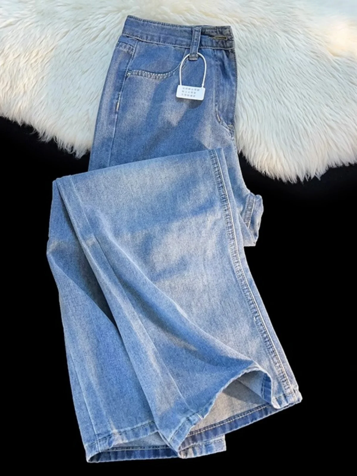 

Мужские джинсы в американском ретро-стиле, свободные, прямые, повседневные, длинные брюки, весна-осень, тренд уличной моды, молодежные джинсы