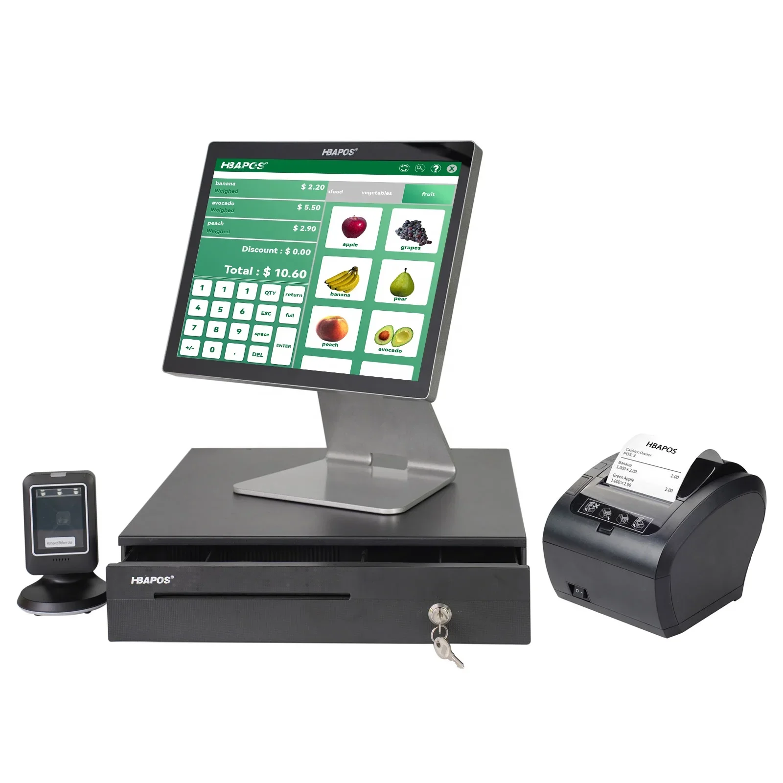 

15 Inch Touch Screen Retail POS System All in One POS Terminal