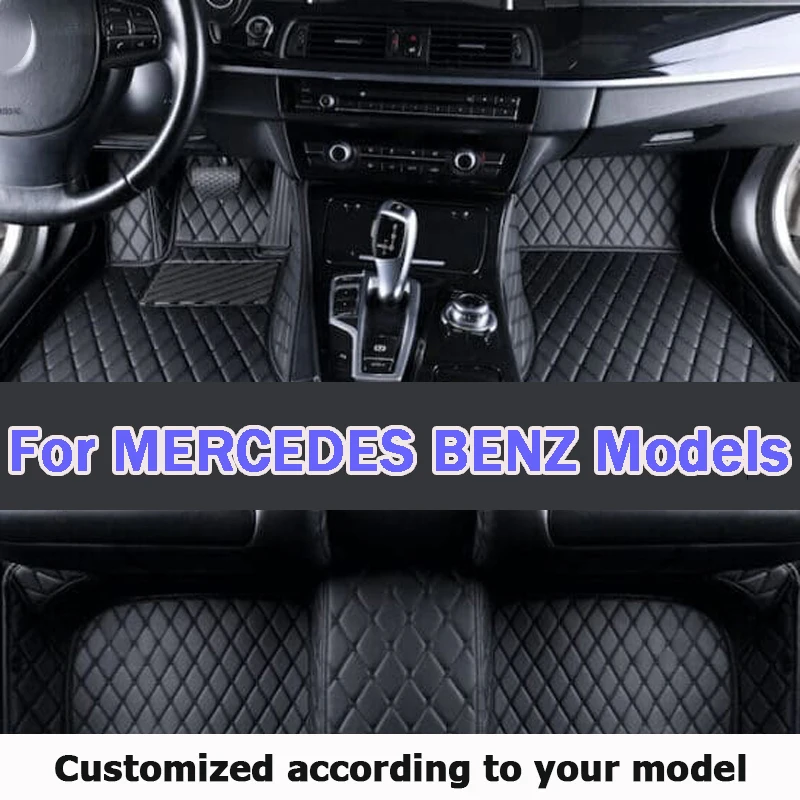 Car Floor Mat For MERCEDES BENZ C63 AMG E AMG E55 AMG GT AMG 2seat GT AMG 4seat GT AMG 5seat GTC AMG GTS AMG CarAccessories