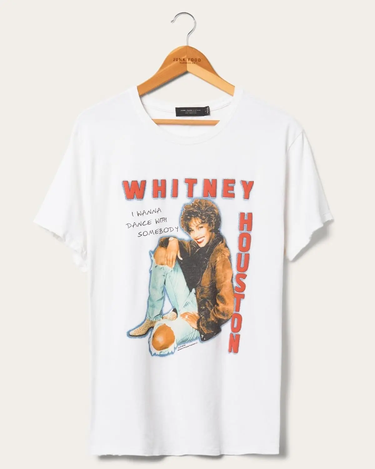 Women's Whitney Houston I Wanna Dance with Somebody Vintage Tee