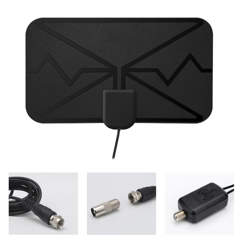 Antena HDTV digital com coaxial 16,5 pés Antena 4K com amplificador