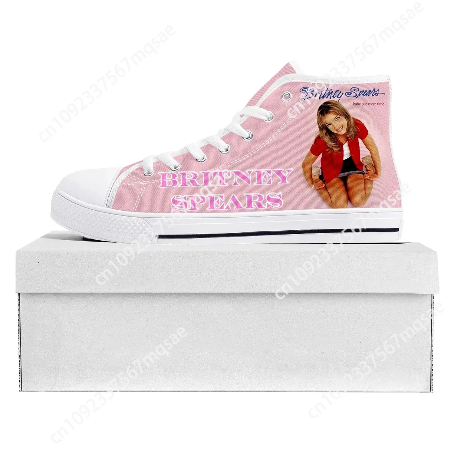 Britney Spears High Top High Quality Sneakers Mens Womens Teenager Canvas Customized Sneaker Casual Couple Shoes Custom Shoe