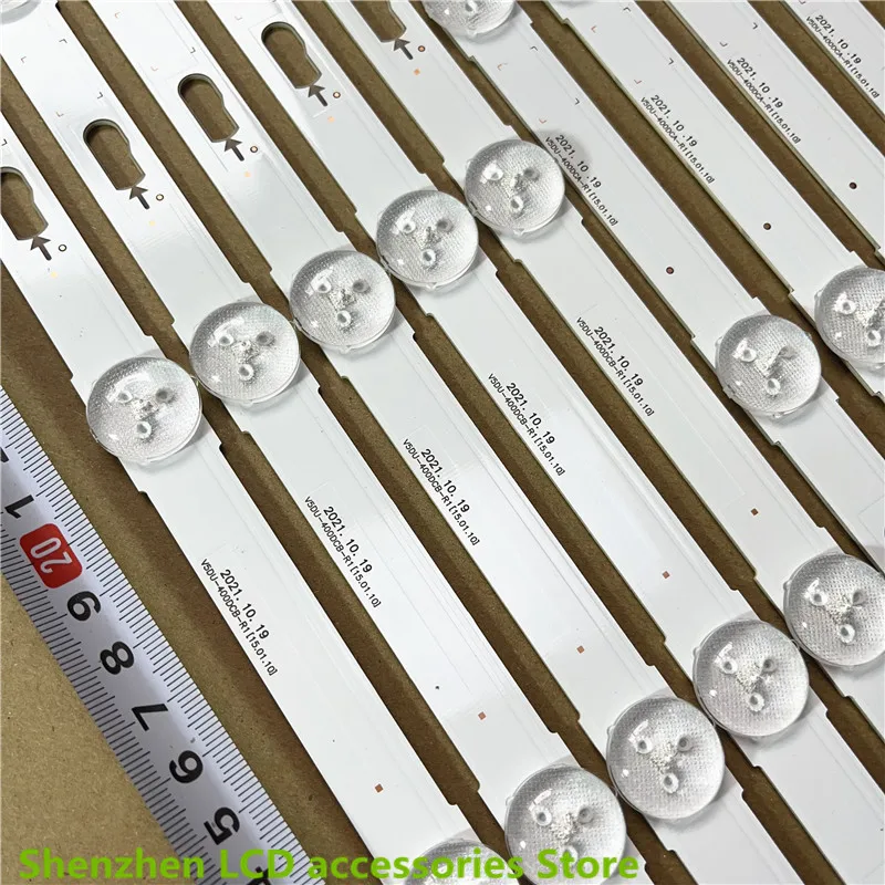 LED Backlight สำหรับ UE40KU6000 UE40KU6100 UE40MU6000 UE40MU6120 UE40JU6000 UE40JU6500 V5DU-400DCA 400DCB-R1 803มม.9LED 3V