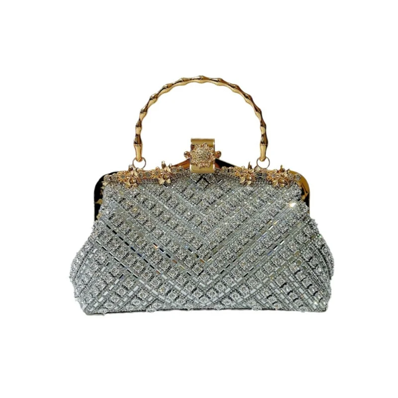 

Ladies' evening dress rhinestone handbags, chain cheongsam bags, handheld evening bags